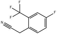 4-FLUORO-2-(TRIFLUOROMETHYL)PHENYLACETONITRILE 구조식 이미지