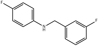 4-플루오로-N-(3-플루오로벤질)아닐린 구조식 이미지