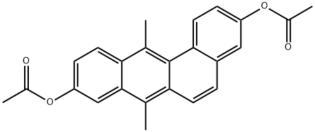 7,12-Dimethyl-3,9-diacetoxybenz(a)anthracene 구조식 이미지