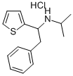2-Thenylamine, alpha-benzyl-N-isopropyl-, hydrochloride 구조식 이미지