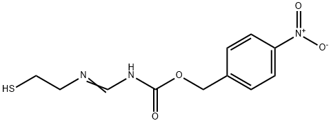 N-(N-P-Nitro-Benzyloxycarbonyl)-Formimidoyl-2-Aminoethylthiol Structure