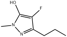 1H-Pyrazol-5-ol,  4-fluoro-1-methyl-3-propyl- 구조식 이미지