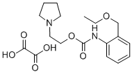 2-(1-Pyrrolidinyl)ethyl o-(ethoxymethyl)carbanilate oxalate (1:1) Structure