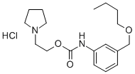 2-(1-Pyrrolidinyl)ethyl m-(butoxymethyl)carbanilate hydrochloride Structure