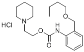2-Piperidinoethyl o-(butoxymethyl)carbanilate hydrochloride 구조식 이미지