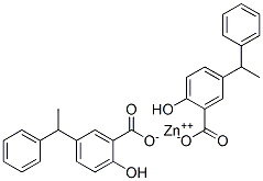 Bis[5-(1-phenylethyl)salicylic acid]zinc salt 구조식 이미지