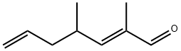 2,6-Heptadienal, 2,4-dimethyl-, (2E)- Structure