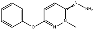 3(2H)-Pyridazinone,2-methyl-6-phenoxy-,hydrazone(8CI) 구조식 이미지