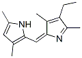 Pyrrole, 2-[(4-ethyl-3,5-dimethyl-2H-pyrrol-2-ylidene)methyl]-3,5-dimethyl- (8CI) 구조식 이미지