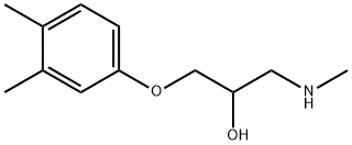 2-Propanol,1-(methylamino)-3-(3,4-xylyloxy)-,()-(8CI) 구조식 이미지