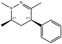 피리다진,1,4,5,6-테트라히드로-1,3,6-트리메틸-4-페닐-,시스-(8CI) 구조식 이미지