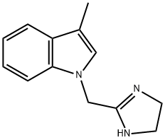 Indole, 1-(2-imidazolin-2-ylmethyl)-3-methyl- (8CI) Structure