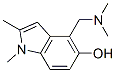 인돌-5-올,4-[(디메틸아미노)메틸]-1,2-디메틸-(8CI) 구조식 이미지
