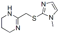 Pyrimidine, 1,4,5,6-tetrahydro-2-[[(1-methylimidazol-2-yl)thio]methyl]- (8CI) Structure