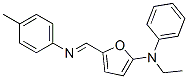 2-Furanamine,  N-ethyl-N-phenyl-5-(N-p-tolylformimidoyl)-  (8CI) Structure