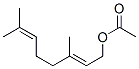 [(2E)-3,7-dimethylocta-2,6-dienyl] acetate 구조식 이미지