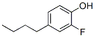 Phenol,  4-butyl-2-fluoro- Structure