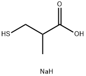 sodium 3-mercapto-2-methylpropionate Structure