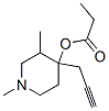 4-Piperidinol,1,3-dimethyl-4-(2-propynyl)-,propionate(ester)(8CI) Structure