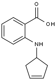 Benzoic acid, 2-(3-cyclopenten-1-ylamino)- (9CI) 구조식 이미지