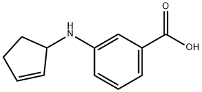 Benzoic acid, 3-(2-cyclopenten-1-ylamino)- (9CI) Structure