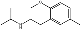 Phenethylamine, N-isopropyl-2-methoxy-5-methyl- (8CI) Structure