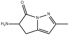 6H-Pyrrolo[1,2-b]pyrazol-6-one,  5-amino-4,5-dihydro-2-methyl- 구조식 이미지