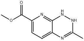 Pyrido[3,2-e]-as-triazine-7-carboxylic acid, 1,2-dihydro-3-methyl-, methyl ester (8CI) Structure