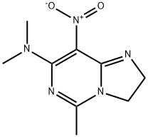 Imidazo[1,2-c]pyrimidine, 7-(dimethylamino)-2,3-dihydro-5-methyl-8-nitro- (8CI) 구조식 이미지
