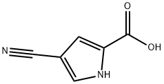 4-Cyano-1H-pyrrole-2-carboxylic acid Structure