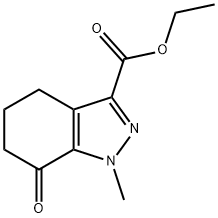 1H-Indazole-3-carboxylicacid,4,5,6,7-tetrahydro-1-methyl-7-oxo-,ethylester(9CI) Structure