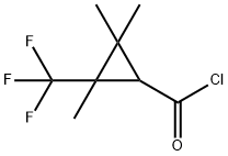 시클로프로판카르보닐클로라이드,2,2,3-트리메틸-3-(트리플루오로메틸)-(9CI) 구조식 이미지