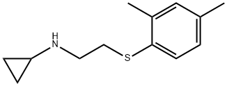 Cyclopropylamine, N-[2-(2,4-xylylthio)ethyl]- (8CI) Structure