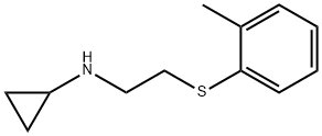 사이클로프로필아민,N-[2-(o-톨릴티오)에틸]-(8CI) 구조식 이미지