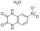 2,3-퀴녹살린디온,1,4-디하이드로-6-니트로-,모노하이드레이트 구조식 이미지
