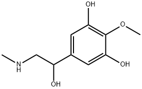 Benzyl alcohol, 3,5-dihydroxy-4-methoxy-alpha-[(methylamino)methyl]- (8CI) Structure