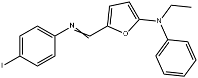 2-푸라나민,N-에틸-5-[N-(p-요오도페닐)포름이미도일]-N-페닐-(8CI) 구조식 이미지
