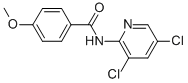 N-(3,5-DICHLORO-2-PYRIDINYL)-4-METHOXY-BENZAMIDE 구조식 이미지