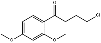 4-CHLORO-1-(2,4-DIMETHOXYPHENYL)BUTAN-1-ONE 구조식 이미지