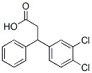 3-(3,4-디클로로페닐)-3-페닐프로피온산 구조식 이미지