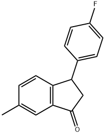 3-(4-fluorophenyl)-6-methylindan-1-one Structure