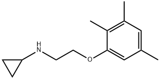 Cyclopropylamine, N-[2-(2,3,5-trimethylphenoxy)ethyl]- (8CI) Structure