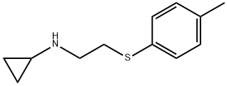 Cyclopropylamine, N-[2-(p-tolylthio)ethyl]- (8CI) Structure