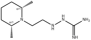 Guanidine,[[2-(2,6-dimethylpiperidino)ethyl]amino]-,cis-(8CI) Structure