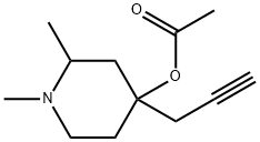 4-Piperidinol,1,2-dimethyl-4-(2-propynyl)-,acetate(ester)(8CI) Structure