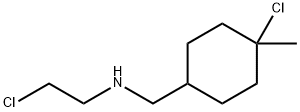 Cyclohexanemethylamine, 4-chloro-N-(2-chloroethyl)-4-methyl- (8CI) Structure