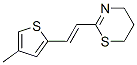 4H-1,3-Thiazine,5,6-dihydro-2-[2-(4-methyl-2-thienyl)vinyl]-,(E)-(8CI) Structure