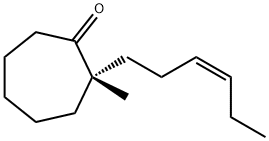 Cycloheptanone, 2-(3Z)-3-hexenyl-2-methyl-, (2S)- (9CI) Structure