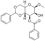 METHYL-3-O-BENZOYL-4,6-O-BENZYLIDENE-BETA-D-MANNOPYRANOSIDE Structure