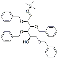 2,3,4,6-TETRA-O-BENZYL-1-O-(TRIMETHYLSILYL)--D-GLUCOSE Structure